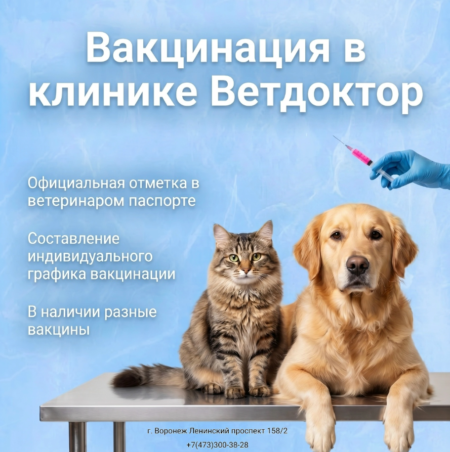 Прививка щенку в Воронеже Вакцинация щенка в Воронеже